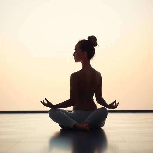Imagen de una persona meditando en un espacio tranquilo y relajante.